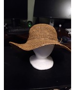 Ann Taylor 100% Seagrass Panama Sun Hat Floppy Brim - $25.73