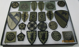 Military Army Patch Collection Wwii Era Vintage Patches Nos 22 Pcs &amp;Case Lot 3 - $79.20