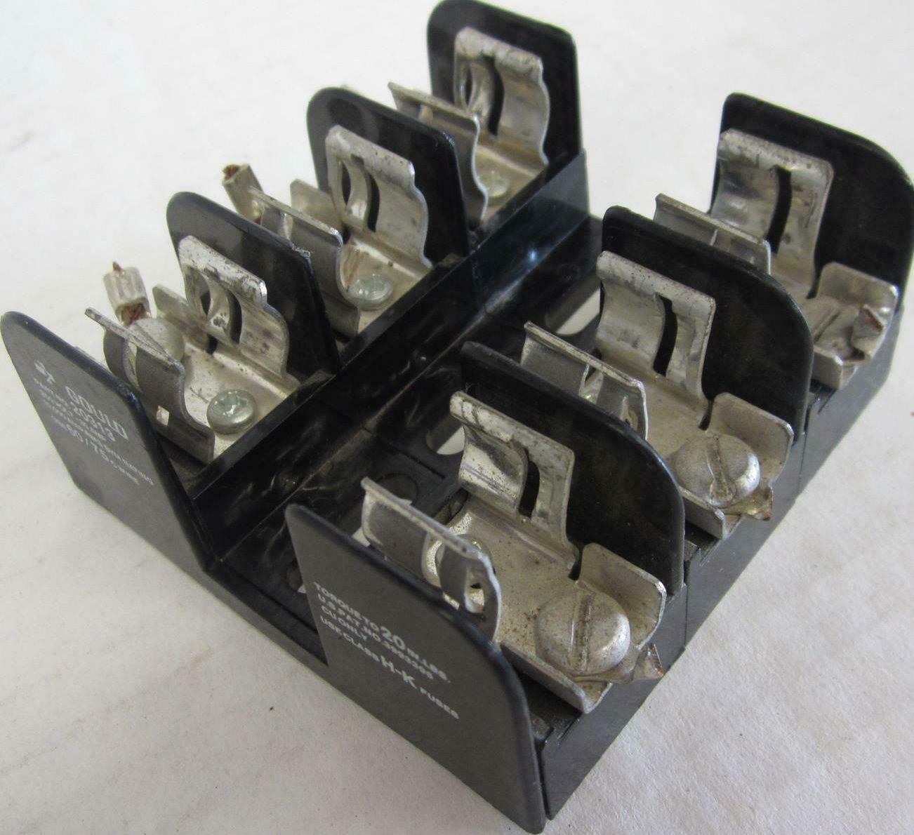 GOULD 20313 FUSE BLOCK 250 VOLT - 30 AMP, 10,0000 AMP RMS SYM RATING, TO... - $7.64