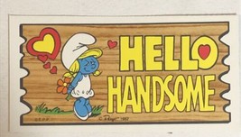 The Smurfs Trading Card 1982 #15 Hello Handsome Smurfette - £1.95 GBP