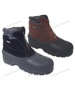 Men&#39;s Winter Snow Boots Leather Zipper Thermolit Insulated Waterproof Wa... - $29.05+