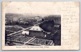 Penn State College Aerial View Flower Garden 1906 To Galeton PA Postcard E43 - £5.19 GBP