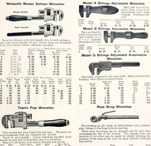 1922 N.T. Bushnell Adjustable Wrenches Tool Advertisement Catalog Hardwa... - $469.08 MXN