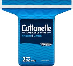 Cottonelle Fresh Care Flushable Wet Wipes, Adult Wet Wipes, 2 Refill Pac... - £22.77 GBP