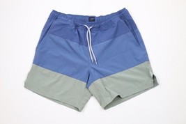 J by J Crew Mens Medium Distressed Flex Color Block Striped Lined Shorts... - $24.70