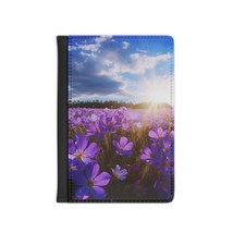 Passport Cover Purple Violet Flowers in the Field | Nature Passport Cover - $29.99