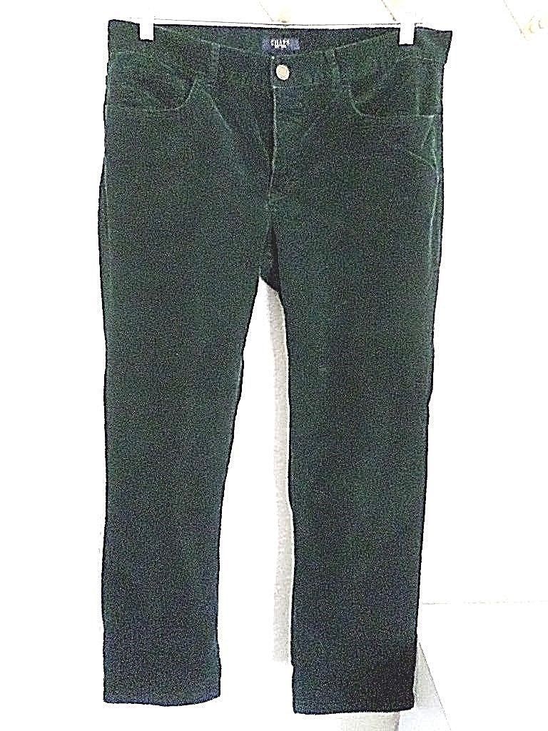 Primary image for CHAPS GREEN CORDUROY JEANS MISSES 14 
