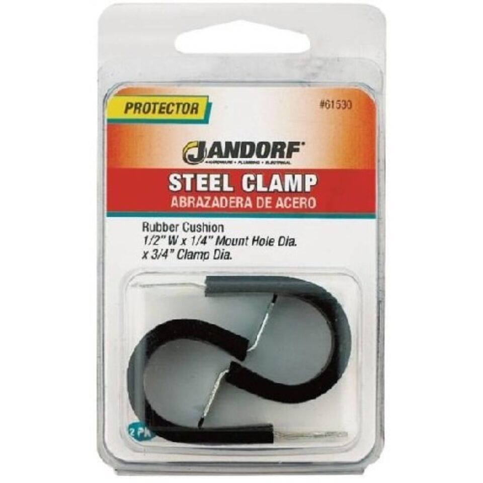 JANDORF SPECIALTY HARDWARE 61530 Cushion Clamp, Steel, Black - $18.17