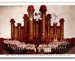 Great Mormon Tabernacle Organ Salt Lake City UT Utah WB Postcard G19 - £1.55 GBP