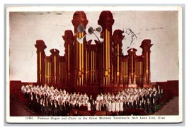 Great Mormon Tabernacle Organ Salt Lake City UT Utah WB Postcard G19 - £1.53 GBP