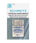 Schmetz Microtex Sharp Machine Needles-Size 14/90 5/Pkg10 - £11.13 GBP