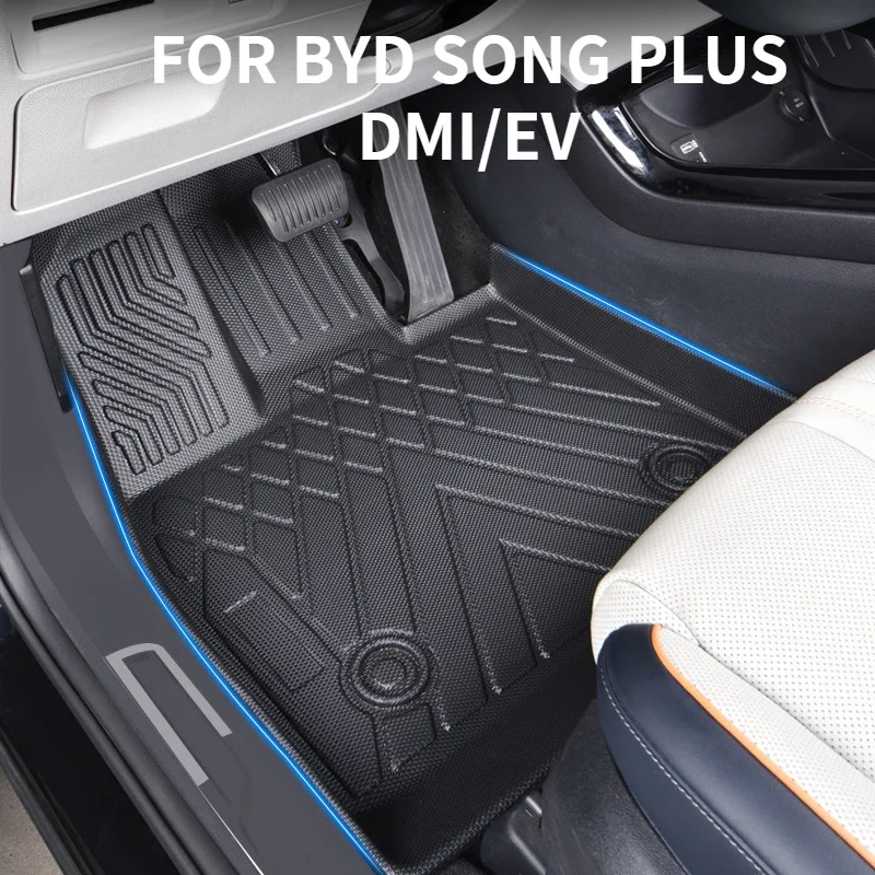 3Pc/Set  Waterproof Non-slip Fully Surrounded Special Foot Pad For BYD Song Plus - $226.67