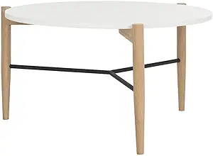 Safavieh Home Collection Thyme White and Natural Coffee Table - £253.05 GBP