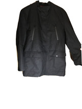 London Fog Men&#39;s Waterproof Breathable Wool, Black Twill, Size 42 - £62.30 GBP