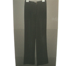 Bebe Dress Pants Long 6 Small Black Polyester Boot Cut Vented Bottom Mad... - £11.37 GBP