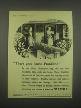 1949 Dettol Antiseptic Ad - There goes Nurse Franklin - £14.77 GBP