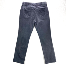 Levis 505 Straight Jeans Womens 12 Black Midrise Stretch Denim Pants 31x32 - £12.40 GBP