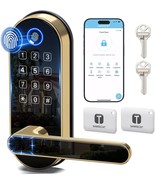 Keyless Entry Keypad Fingerprint Smart Lock: Electronic Door Handle, Bio... - $2,006.50 MXN