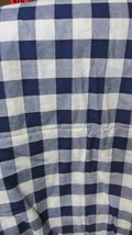 &quot;&quot;NAVY &amp; WHITE BUFFALO PLAID DESIGN&quot;&quot; - FEED SACK - IN ORIGINAL CONDITION - £10.11 GBP