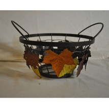 Fall Themed Metal Basket - £15.48 GBP