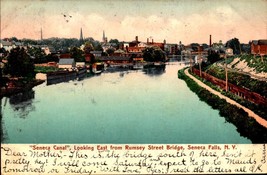 Vintage 1906 UDB Postcard Seneca Canal East From Rumsey Street Bridge NY bk42 - £5.45 GBP
