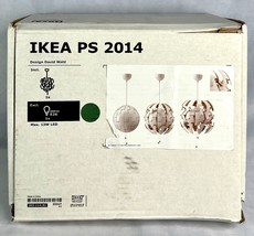 Ikea PS 2014 14&quot; Pendant Lamp White/Copper &quot;Death Star&quot; 303.114.92 - £44.09 GBP