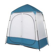 229*229*122cm Oxford Cloth Double Dressing Tent Blue/White - £141.77 GBP