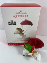 Hallmark Keepsake Ornament 2016 Paratrooper Snoopy The Peanuts Movie - £18.94 GBP