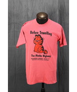 Vintage Graphic T-shirt - Alaska Highway Cat Graphic - Men&#39;s Large - €33,83 EUR