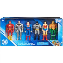 DC Justice League Flash, Cyborg, Superman, Batman, Wonder Woman &amp; Aquaman Action - £32.38 GBP