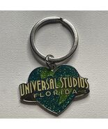 Universal Studios Florida Green Sparkle Heart Shaped Earth Keychain - €8,56 EUR