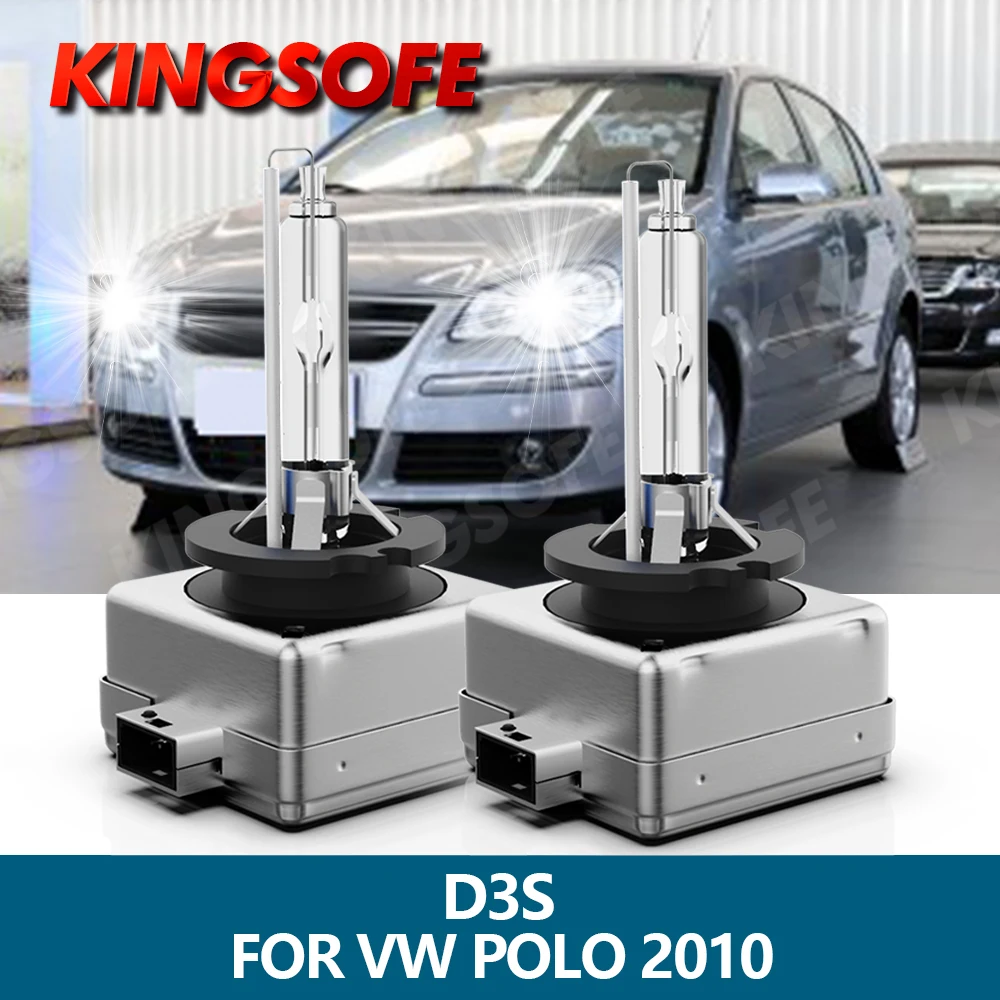 Kingsofe 2Pcs D3S Xenon Hid Bulb For Volkswagen Vw Polo 2010 Auto Lights 12V 35W - £34.23 GBP