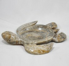 Turtle Marble Soap Dish Bathroom Hand Crafted Handmade Sink Jewelery 6 inches - £13.48 GBP