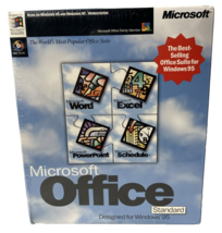 Vintage Microsoft Office Standard Edition for Windows 95 NT NEW BIG BOX CD-ROM - $69.29