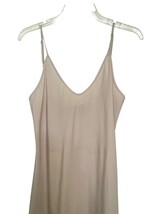 Preen Thornton Bregazzi Slip Dress Beige Silk Size S Adjustable Straps image 3