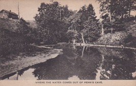 Penn&#39;s Cave Where The Water Comes Out Pennsylvania PA Postcard N18 - £2.39 GBP