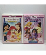 Vintage Set of 2 Disney DVD Princess Stories Volume 1 Party Vol 2 Pajama... - £15.79 GBP