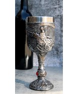 Medieval Castle Jostling Knights On Horse King&#39;s Tournament Wine Goblet ... - $432.46 MXN