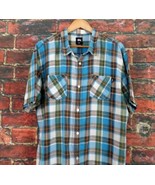 Vintage 90s Stussy Men&#39;s Short Sleeve Shirt L 60/40 Cotton/Linen Skate Surf - $67.70 CAD