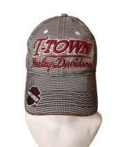 Harley Davidson Cycles Mens Hat Cap T-Town Tuscaloosa AL Adjustable Houndstooth - £18.87 GBP