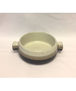 Vintage Newco stoneware soup chili bowl double handle brown gray - $3.00