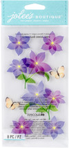 Jolee&#39;s Vellum Stickers  -Purple Flowers - £13.37 GBP