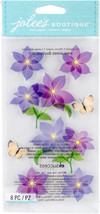 Jolee&#39;s Vellum Stickers  -Purple Flowers - £12.77 GBP