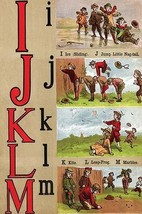 I, J , K, L, M Illustrated Letters by Edmund Evans #2 - Art Print - £17.37 GBP+