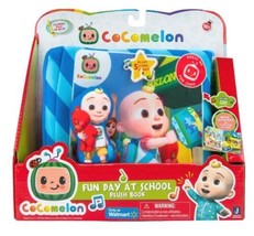 Cocomelon Fun Day At School Musical Plush Book Cloth JJ Coco Melon Kids Babies - £7.75 GBP
