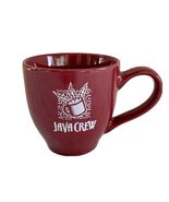 Java Crew Coffee Mug Burgundy Big Handle - $7.92