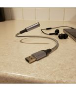 USB-A to 3.5mm Headphone Jack Adapter, Aux Female Audio Dongle with TRRS... - $11.28 CAD