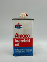 Amoco Household Oil Can - Vintage Discontinued Advertising Half Full - M... - £16.35 GBP