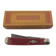 Rough Ryder Razor Trapper Red Jigged Cow Bone Folding Pocket Knife - £15.84 GBP
