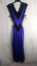 Flora Nikrooz Long Purple/Blue Black Nightgown - £117.94 GBP